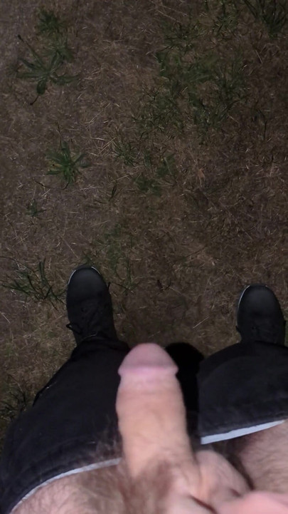 Jerk off Outdoors