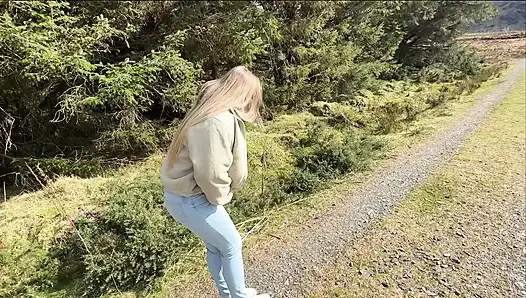 Emergency While Walking on the Public Trail but Had to Wet My Jeans