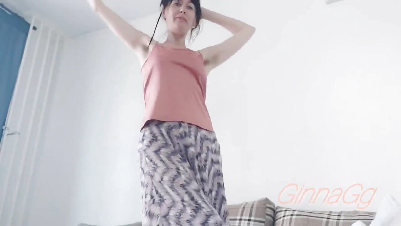 Ginnagg Super Hairy Pussy Demands Your Tongue Between Her Legs!
