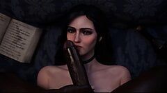 Compilație 3d: Witcher 3 - Yennefer, muie adâncă în gât, călărire de pulă hentai necenzurat