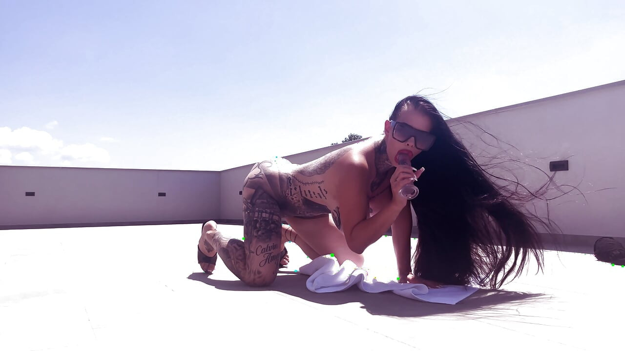Masturbating in a beautiful spot