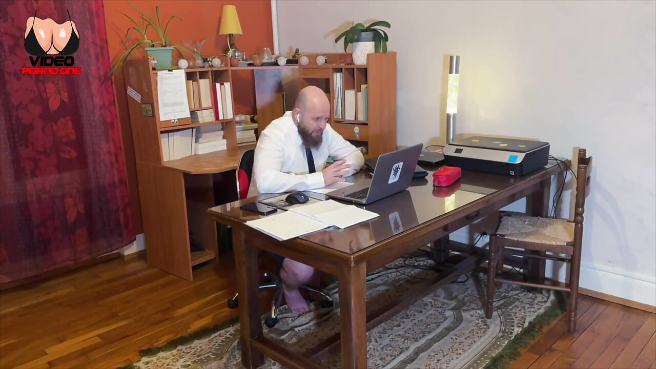 I Get Sucked While I'm on Video with My Colleagues