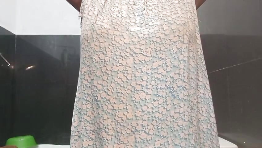 She Plays Her Excited Pussy Well Her Well Excited with in Musterbation in Bath room with bog boobs