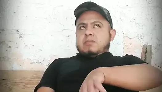 Jerking off my cock outside