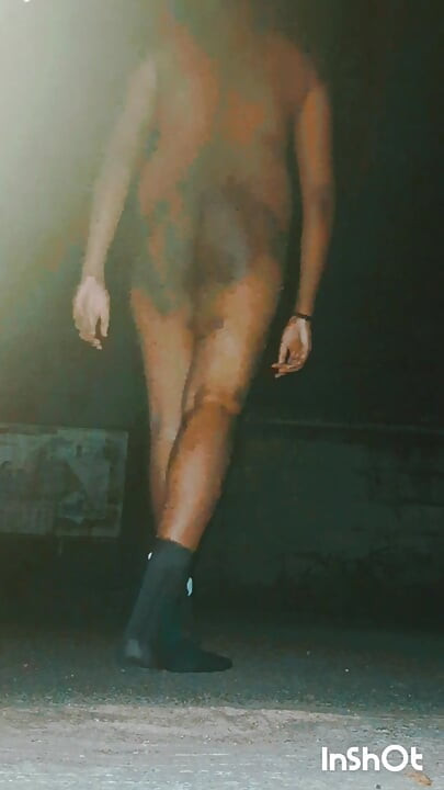 Nudist Mallu College Boy In Public At Night