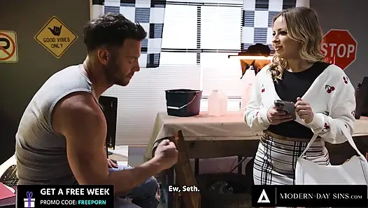 MODERN-DAY SINS - Filthy Mechanic Bangs Hot Cheating Wife Anna Claire Clouds