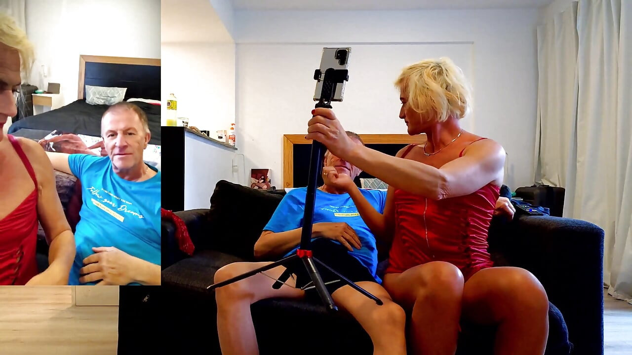 Najnoviji Seks Show Uživo, Gigi i Dave, Shemale i Muški Par, POV, Iza Kulisa, Seks preko Web Kamere, 02.09.2025. P3