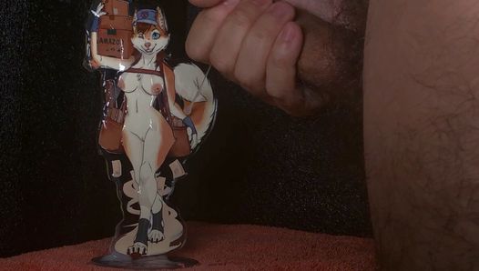 Sexy Delivery Husky Standee Cum Tribute