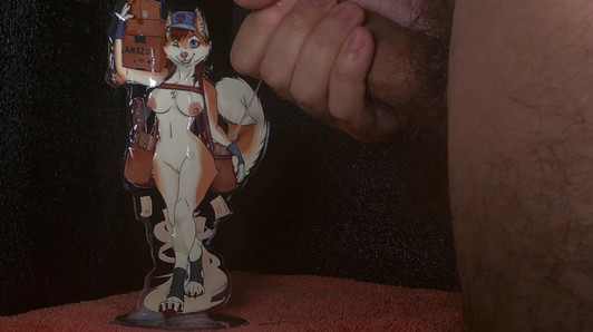 Sexy entrega husky standee semen tributo