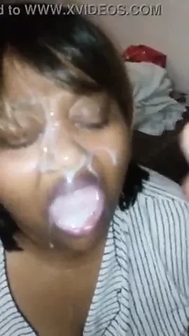 黒人おばあちゃんのフェラチオと顔射