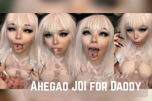 Ahegao, coaching masturbatoire pour papa (aperçu étendu)