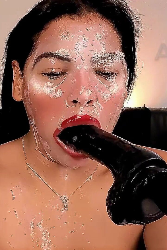 Real Spit Fetish: Thick Bubbles and Drool Play on My Face