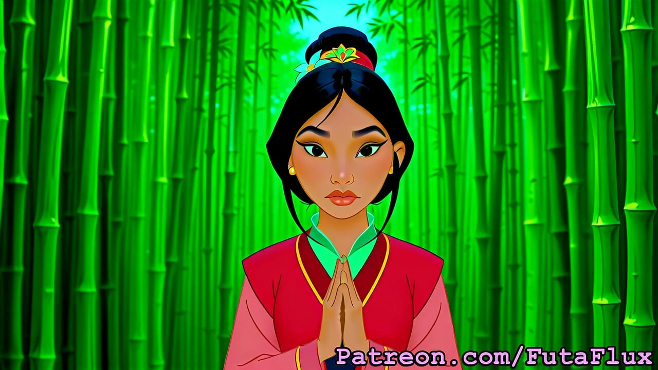 Futanari Mulan - masturberen, klaarkomen, zelfzuigend, meer!