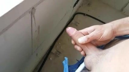 Huge cumshot at work