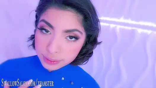 Hazel heart kembali bermain di salon telan sperma