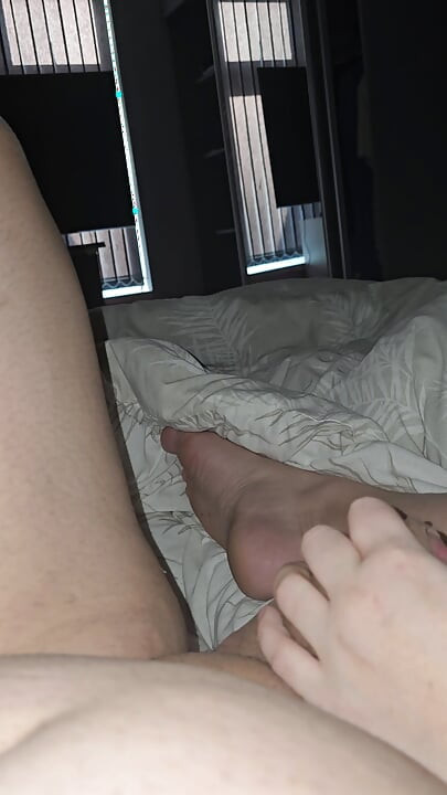 Step Mom Saw That Step Son Has a Huge Dick she couldn't stand without handjob and touching his erection