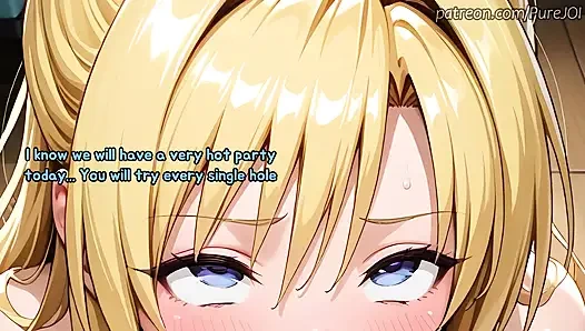 Aksi nakal gadis nakal mankitsu yang dikasih hadiah spesial (sex joi)