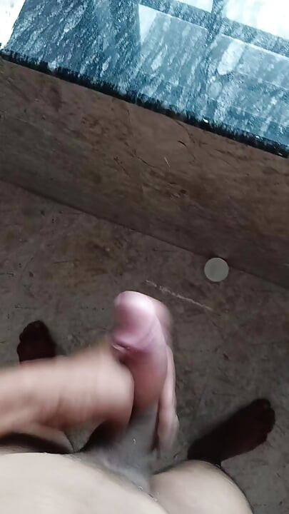 Big dick stroking