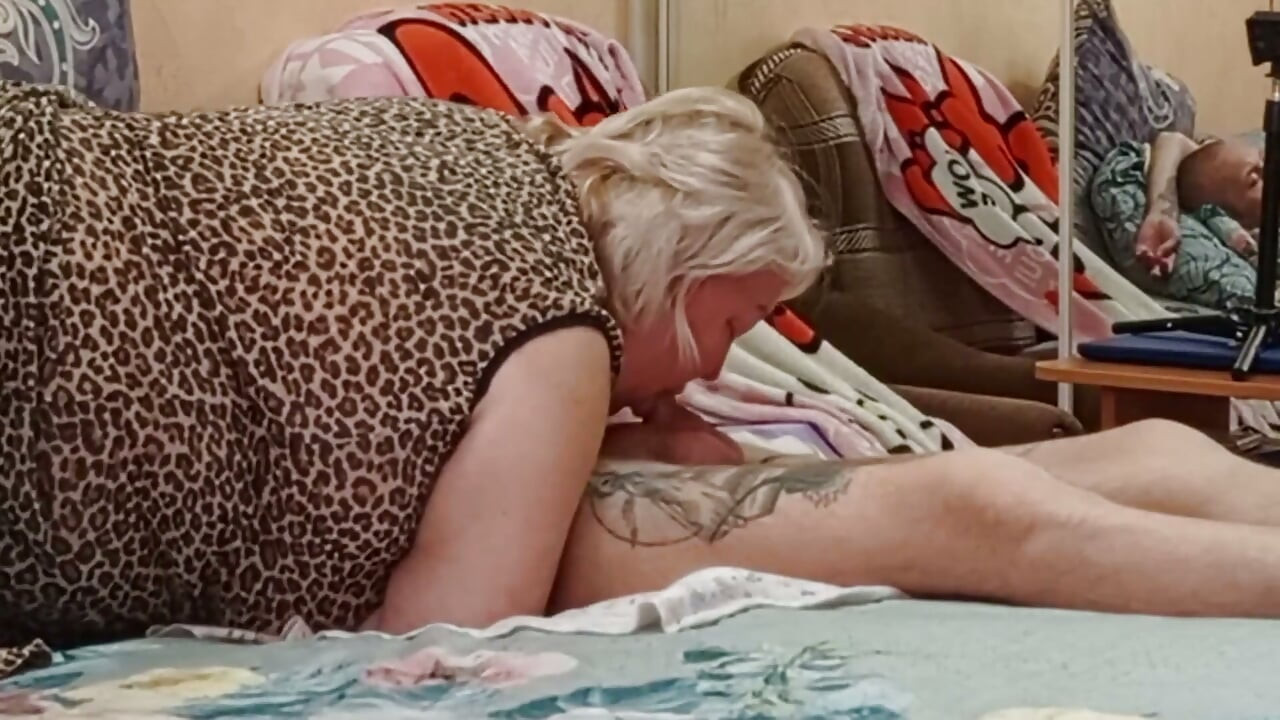 Mother-in-law Sucked and Ate Cum