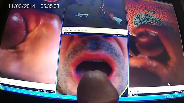 my mouth open