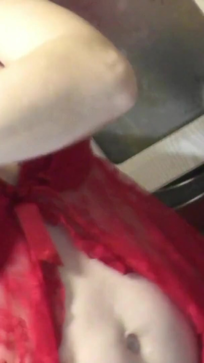 Naked cooking Two. No panties in transparent negligee in stockings high heels sexy blonde Milf. Natural tits. Ass. Pussy Shaved | Clip 2