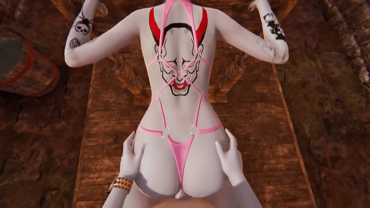 BDSM 던전의 후타나리 라나 1부 | 3D 헨타이
