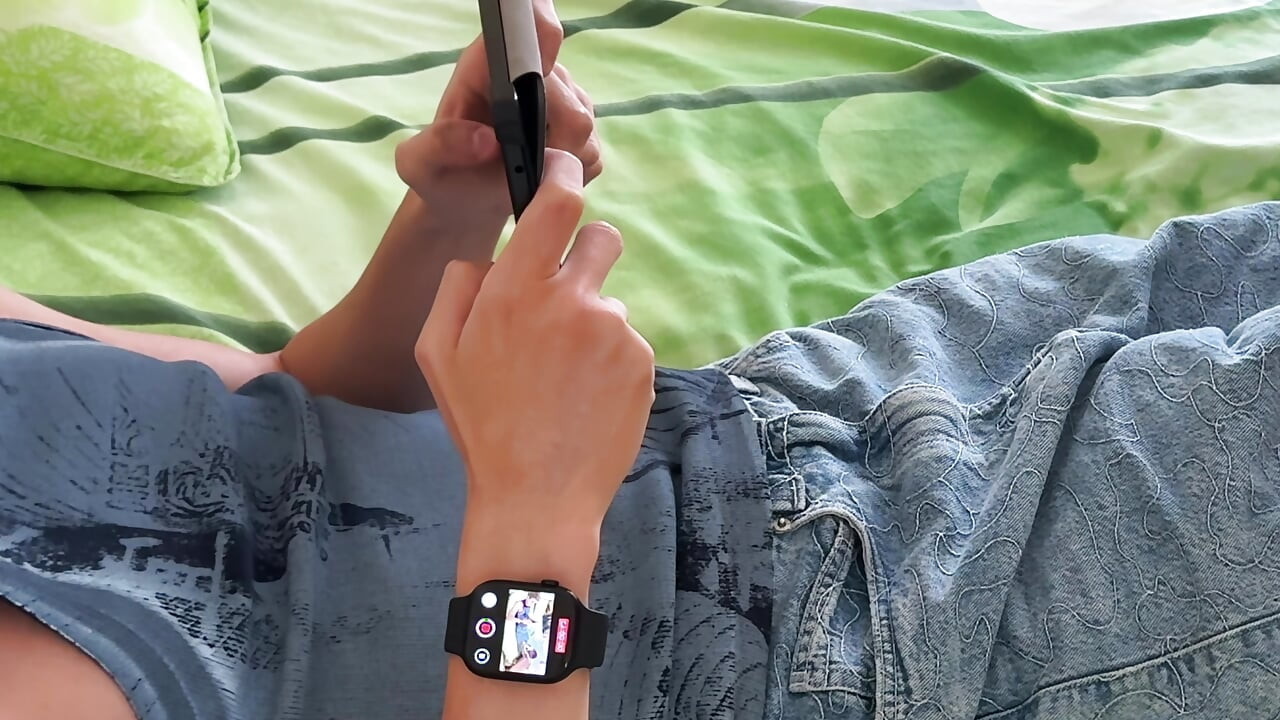 Cute Twink Keeps Playing Phone Games While Getting His Dick Sucked and Feet Licked