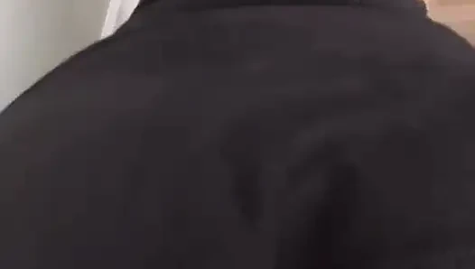 Fucking Big Dildo Against the Wall