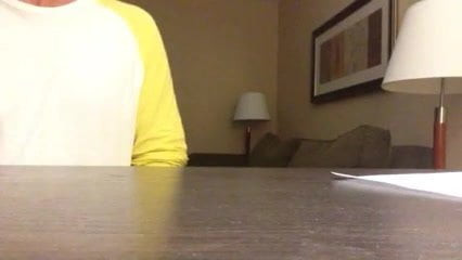 Huge load from young cock in my hotel room