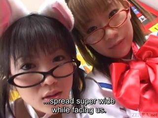 Legendado, cosplay japonês, suporte para masturbação virtual
