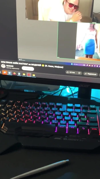 Jaw-dropping moment from "POV: She Couldn't Me While I Was Streaming - Got Her Throat Fucked Under the Desk"