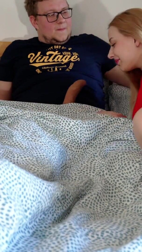 My Stepbrother’s Girlfriend Catches Me Sucking Him and Joins Us! | Clip 1