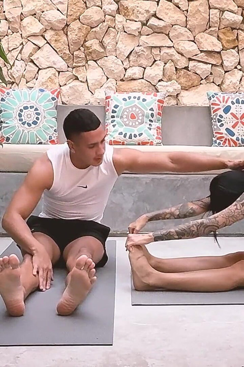 A Yoga Teacher's Rough Sex with His Horny Student - Max Betancur & Luna Vitaler
