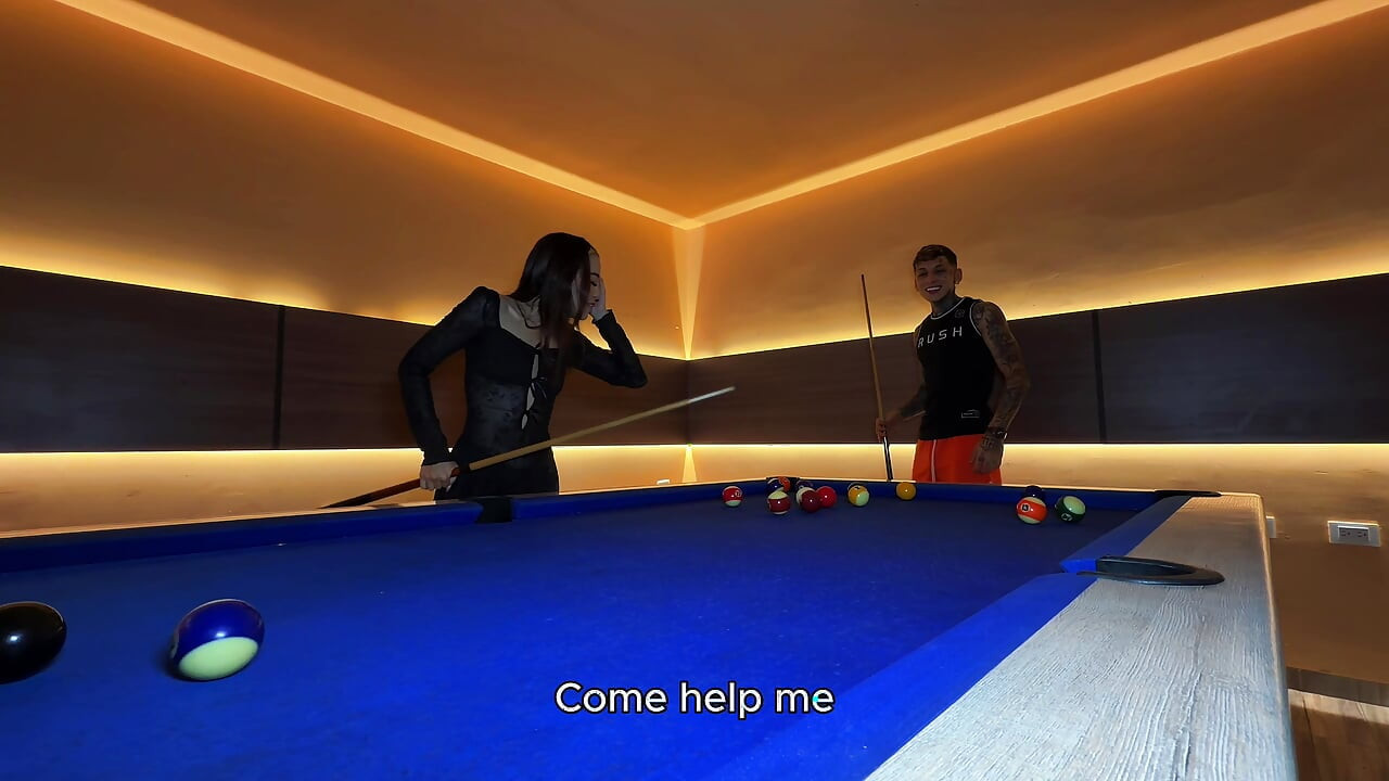 I competed in a game of pool with a FOREIGN STRANGER the prize a fuck ending with a cumshot inside!
