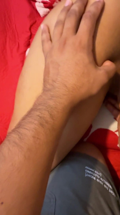Brunette Latina flirts with her masseuse and he fucks her until he cums | Clip 1
