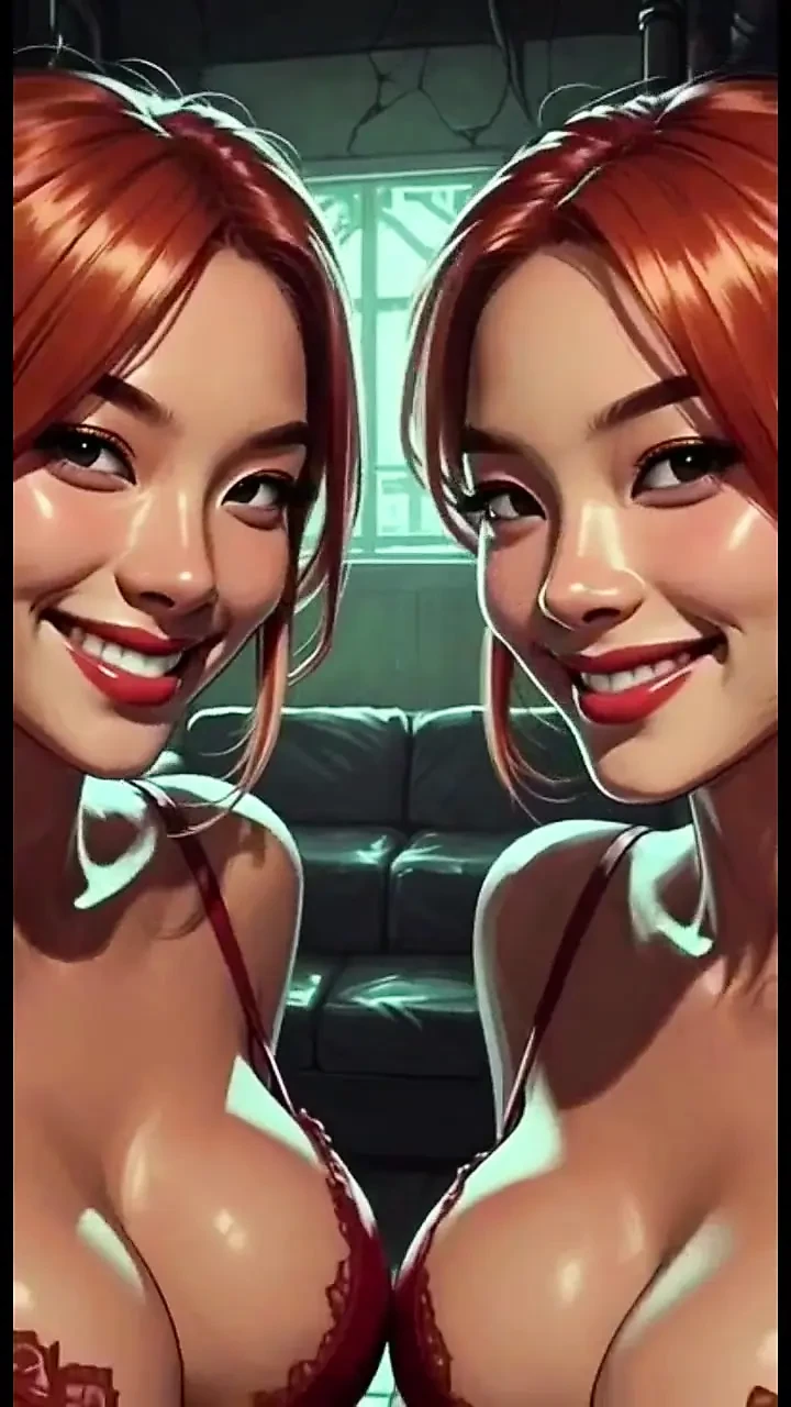 可爱的女同性恋者舌头和亲吻恋物癖, Ai动画