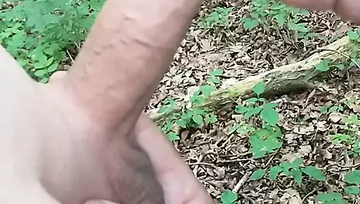 Chrisrug sucking a mate in the woods