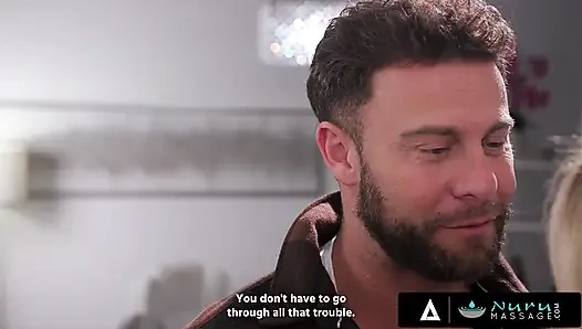 Nuru masajı - Lily Labeau kamyoncu kocasını buharlı duş ve yağlı sikişle karşılıyor