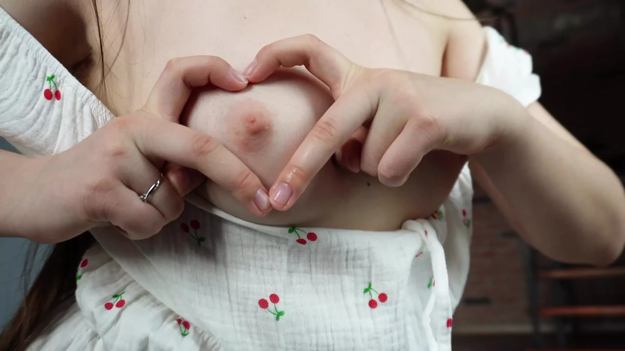 Beautiful Girl in a Dress Teases Her Pussy and Shows off Her Perfect Body - Soft Solo Play