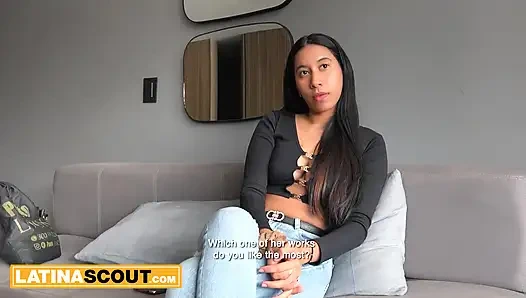 Big Fat Booty Latina Teen Climbs On Top & Rides BWC Producer Til He Cums