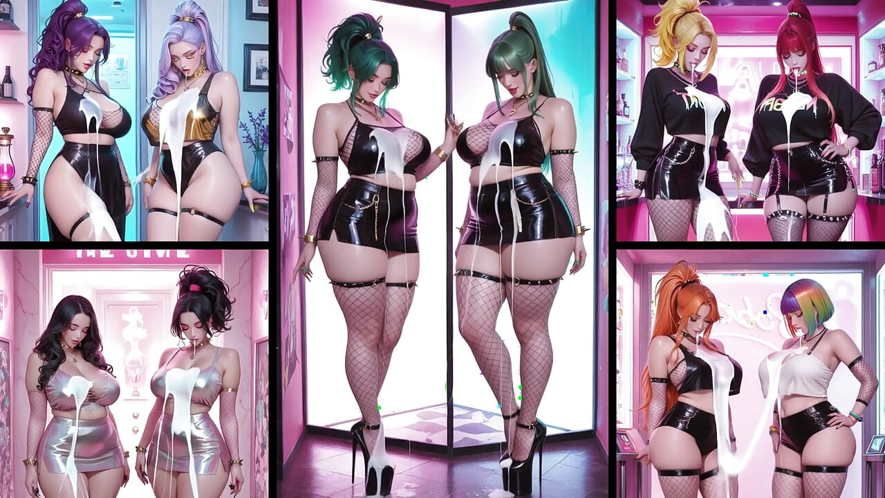 Anime Hotties love cum on there bodys