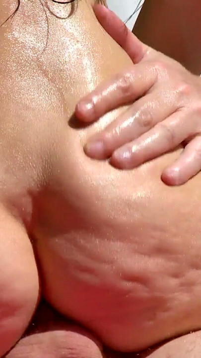 Oil Massage and fucking by the pool with hungarian beauty Amadea Emily | Clip 2