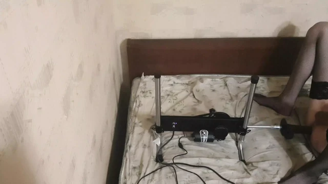 Sissy anal fucking machine jerk off