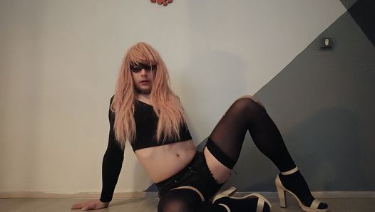 Sissy alone play with yourself , cum