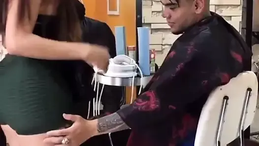 HAIRCUT WITH MY LOVER WITH SEXUAL END