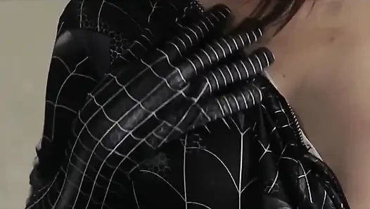 Fucking a Black Spiderman Cosplay Girl Until He Cums in Her Pussy Multiple Times - Latest Indonesian Porn