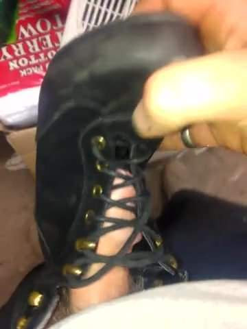 Suede boot fucking