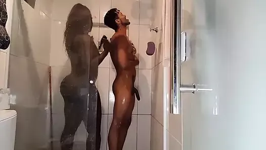 Black BBC Ate His Naughty Cousin In The Bathroom Without A Condom And Cum Inside