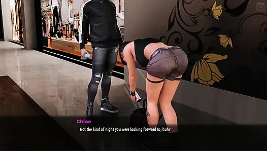 Sunville 99'un orta yaşlı seksi kadını ben ve Chloe alışveriş merkezinde biraz resim yaptık