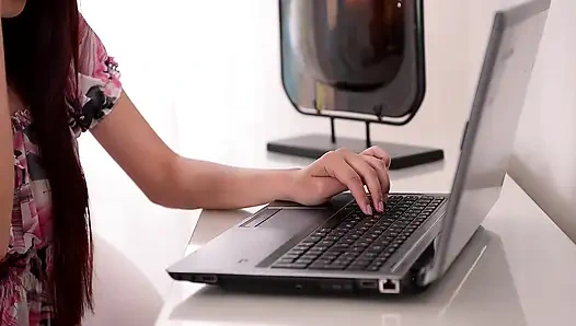 Redhead Beauty Fingers Pussy and Fucks Stud Hard